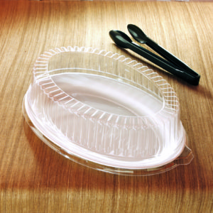 Party Tray 11" x 16" Oval Dome Lid