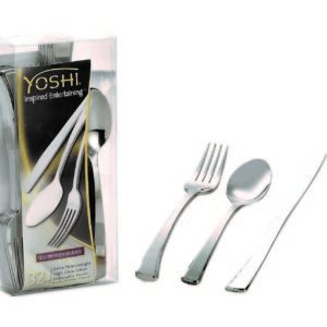 GlimmerWare - Mixed Cutlery Box Set (16 Forks, 8 Knives, 8 Spoons)