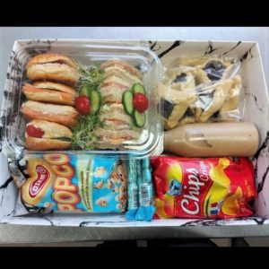 White Marble Cardboard Box and Lid (S)